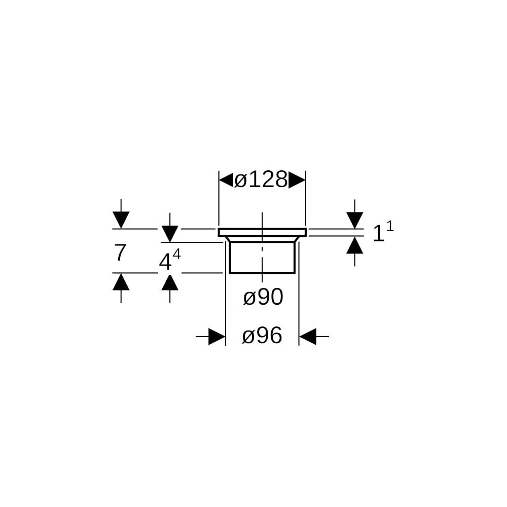 Geberit PE Vorschweißbund Außendurchmesser 90mm... GEBERIT-366744161 4025416029601 (Abb. 5)