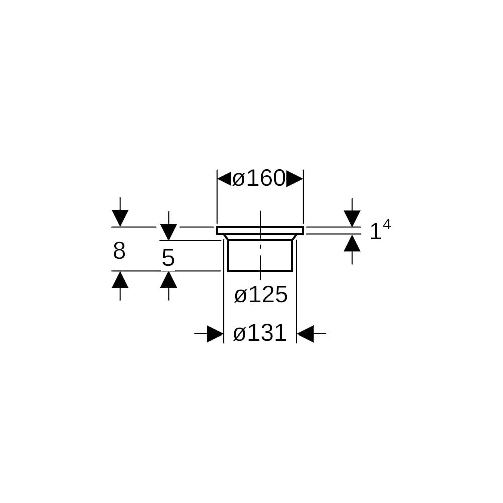 Geberit PE Vorschweißbund Außendurchmesser 125mm... GEBERIT-368744161 4025416034001 (Abb. 5)