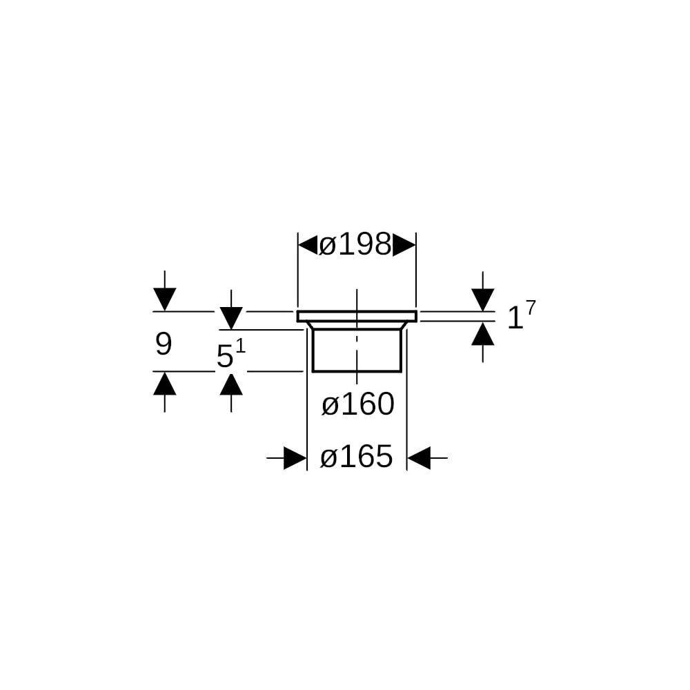 Geberit PE Vorschweißbund Außendurchmesser 160mm... GEBERIT-369744161 4025416035060 (Abb. 5)