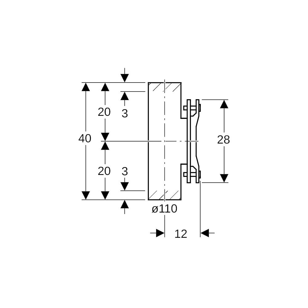 Geberit PE Reinigungsstück 90 Grad mit ovaler Serviceöffnung d 110mm... GEBERIT-367454161 4025416031468 (Abb. 5)