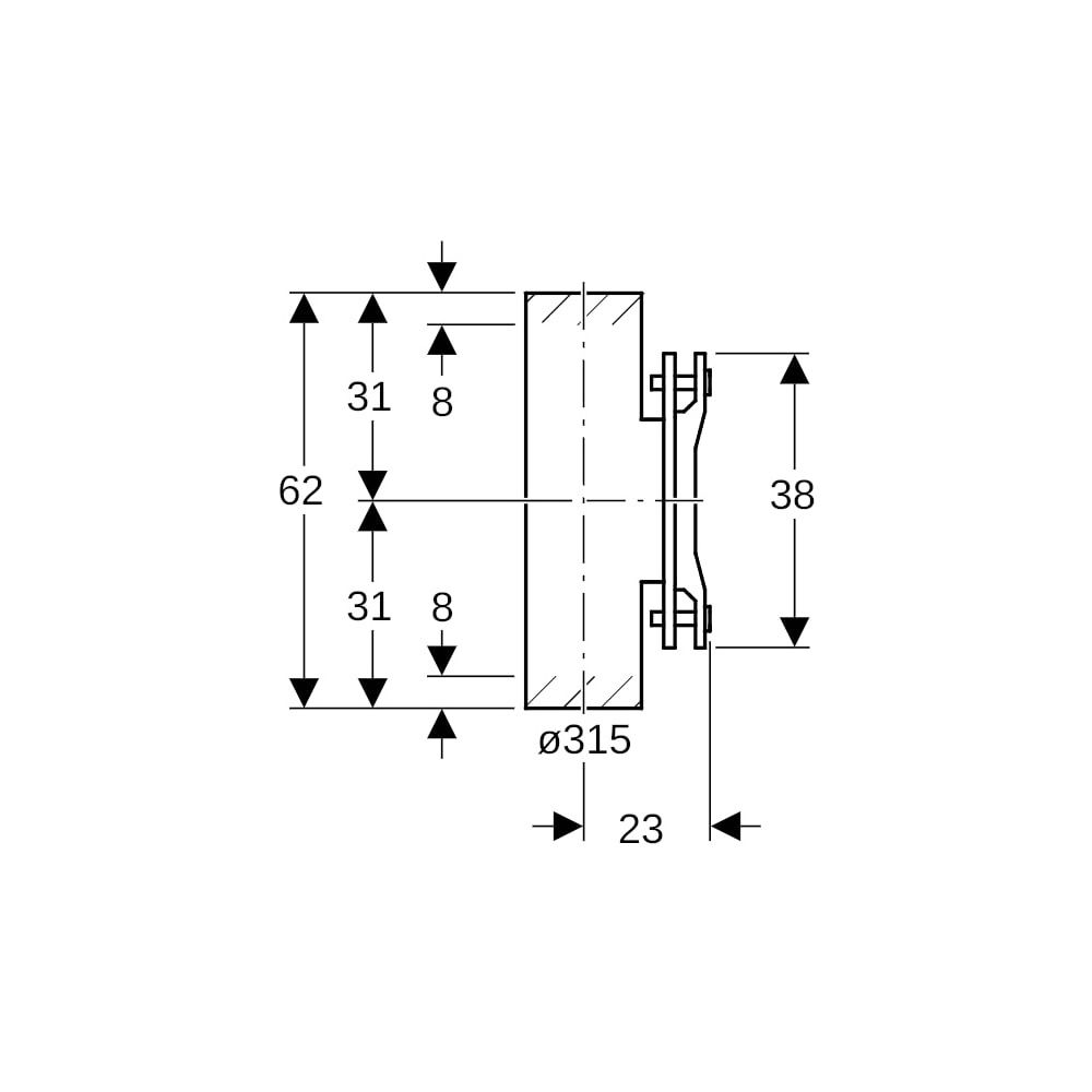 Geberit PE Reinigungsstück 90 Grad mit ovaler Serviceöffnung Außendurchmesser 315mm... GEBERIT-372454161 4025416036739 (Abb. 5)