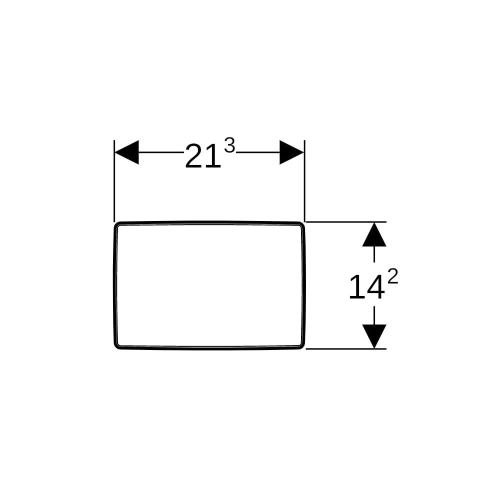 Geberit Kappa Abdeckplatte, Weiß, 115680111... GEBERIT-115680111 4025416123101 (Abb. 7)