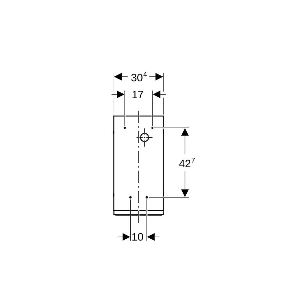 Geberit GIS Unterputz-Kasten für Durchlauferhitzer... GEBERIT-461075001 4025416000297 (Abb. 6)