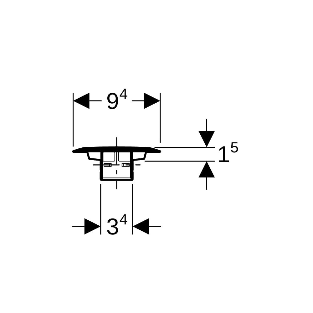 Geberit Ablaufdeckel d 62mm glanzverchromt zu Geberit Duschwannenablauf... GEBERIT-150251211 4025416083276 (Abb. 5)