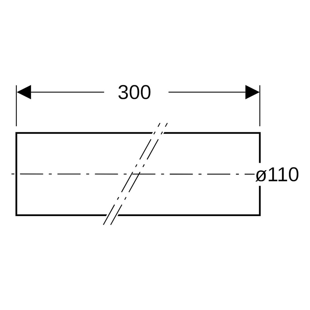Geberit Silent-db20 Rohr, DN 100, 110mm, 3m, PE-S2, Schwarz, 310000141... GEBERIT-310000141 4025416085379 (Abb. 8)