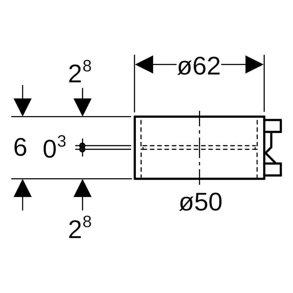 Geberit Elektroschweißmuffe, DN 50, 50mm, PE-HD, Schwarz, 361771161... GEBERIT-361771161 4025416023128 (Abb. 6)