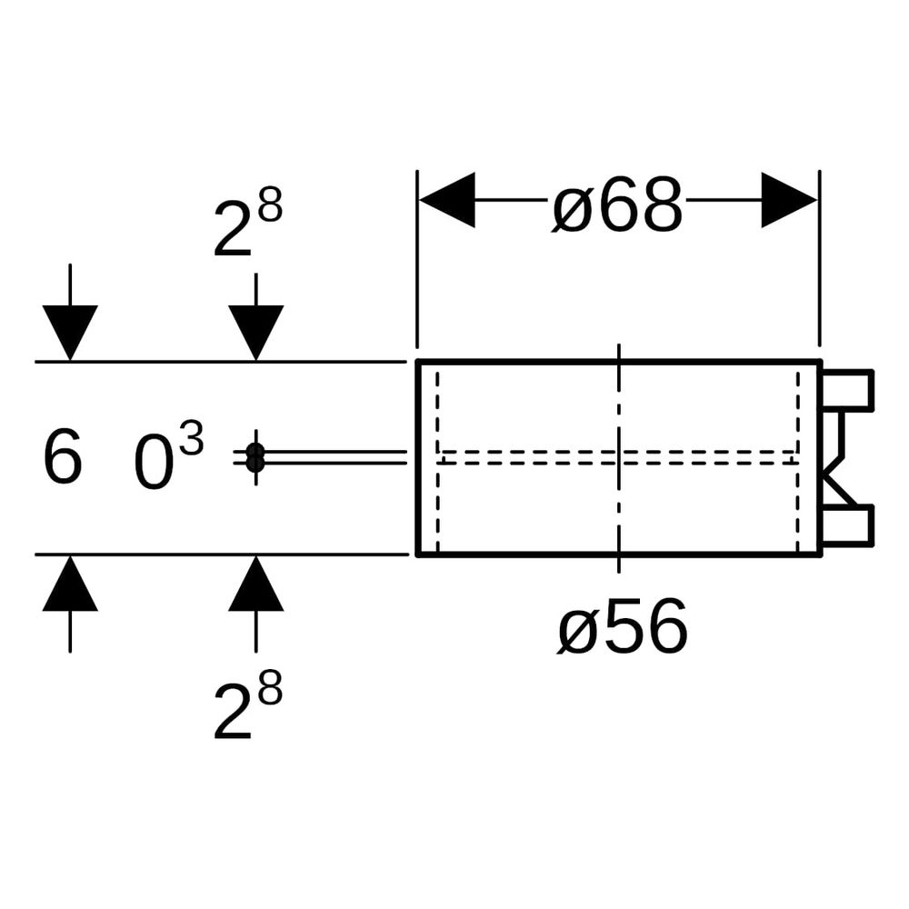 Geberit Elektroschweißmuffe, 56mm, PE-HD, Schwarz, 363771161... GEBERIT-363771161 4025416025368 (Abb. 6)