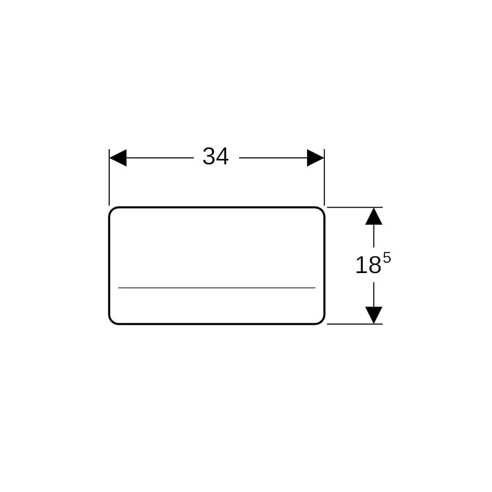 Geberit Twinline Abdeckplatte verschraubbar gebürstet... GEBERIT-115398001 4025416005407 (Abb. 6)