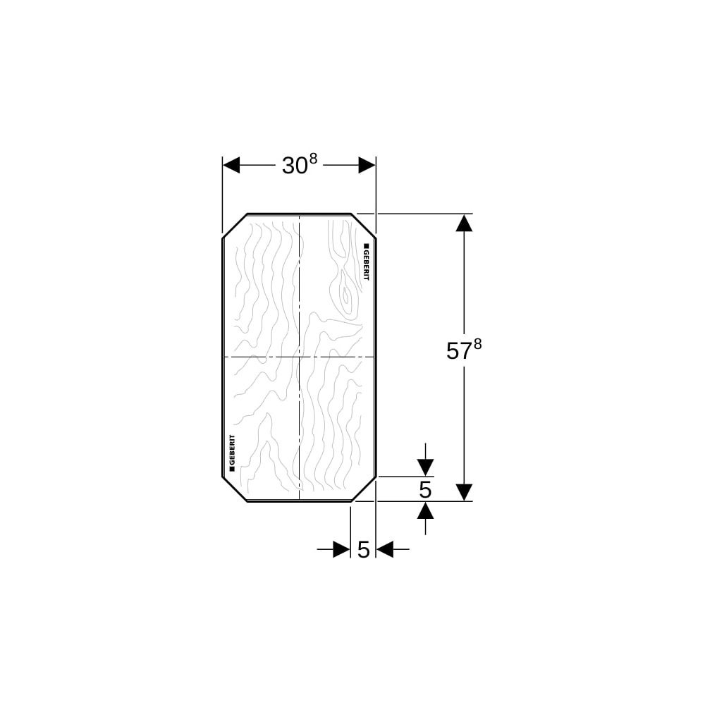 Geberit GIS Montageplatte universell, 31x58cm... GEBERIT-461035001 4025416040705 (Abb. 6)