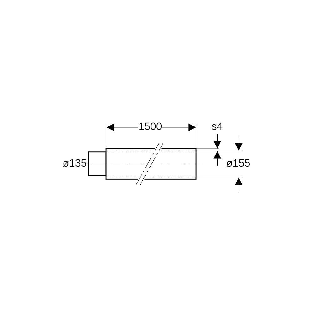Geberit Dämmschlauch aus PE d 135mm, di 155mm... GEBERIT-312921001 4025416705932 (Abb. 5)