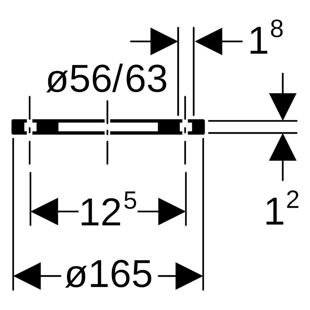 Geberit Losflansch PE, DN 56/60, 56/63mm, Stahl, 363745001... GEBERIT-363745001 4025416025238 (Abb. 6)