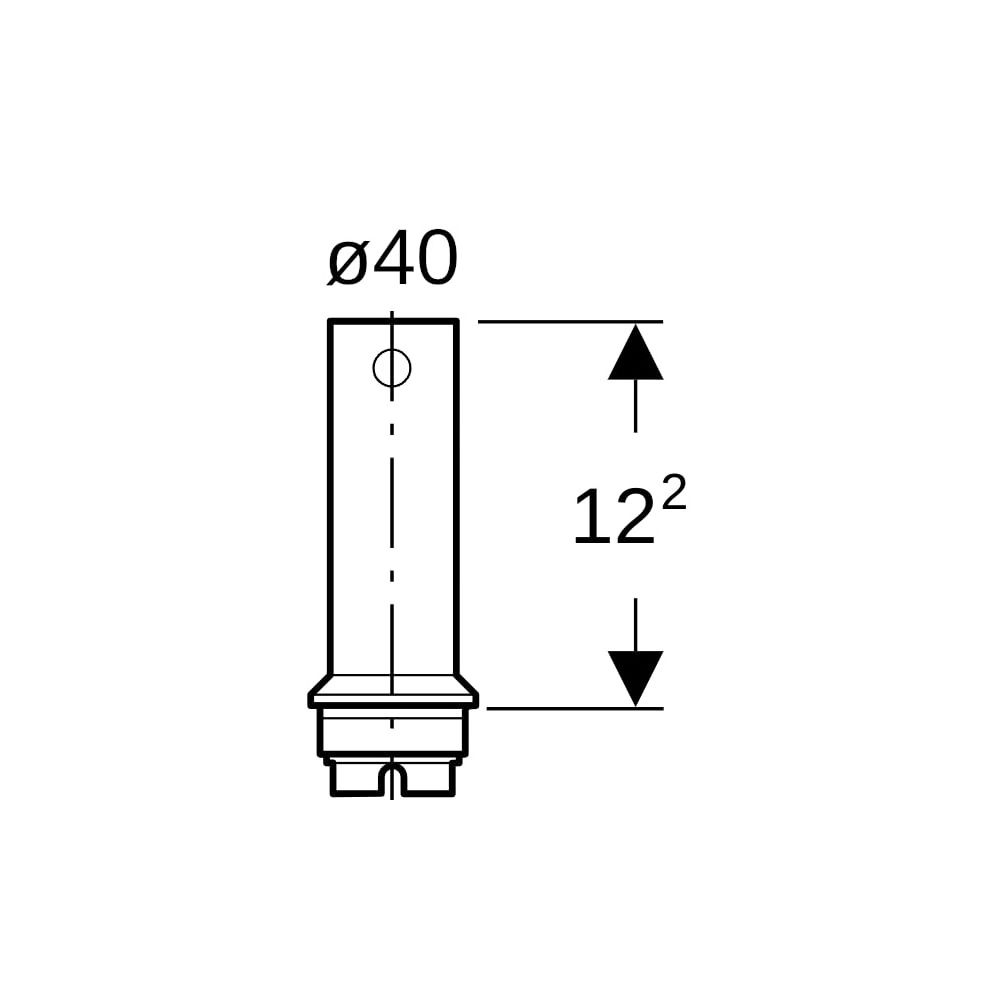 Geberit Standrohr aus Plexiglas, Hochglanz verchromt... GEBERIT-352348211 4025416057789 (Abb. 5)