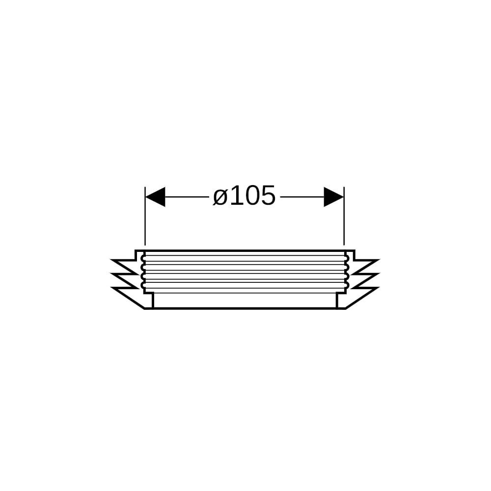 Geberit Manschette Außendurchmesser 105mm... GEBERIT-152497001 4025416019015 (Abb. 5)