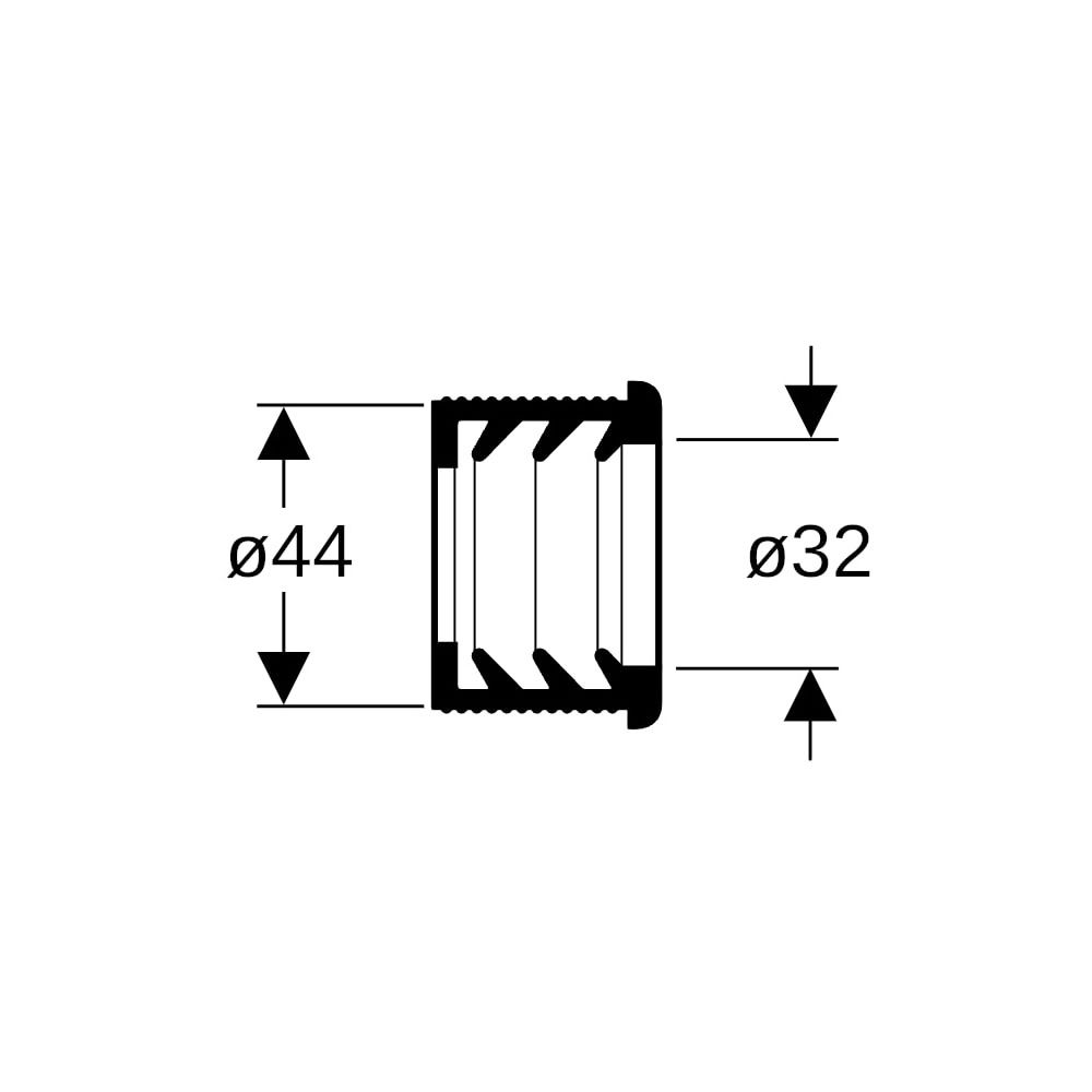Geberit Manschette, Außendurchmesser 32mm, Innendurchmesser 44mm... GEBERIT-152682001 4025416020660 (Abb. 5)