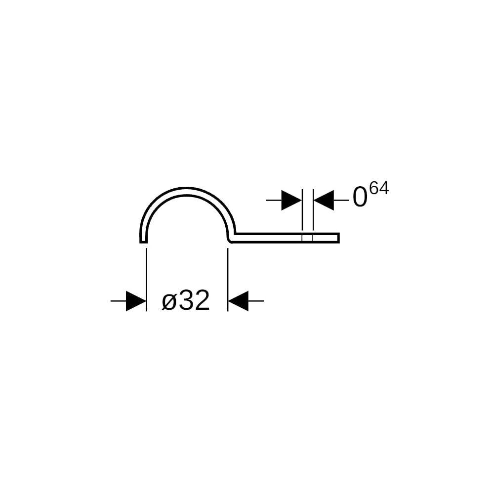 Geberit Rohrbride einfach verzinkt di 32mm... GEBERIT-602765261 4025416755630 (Abb. 5)