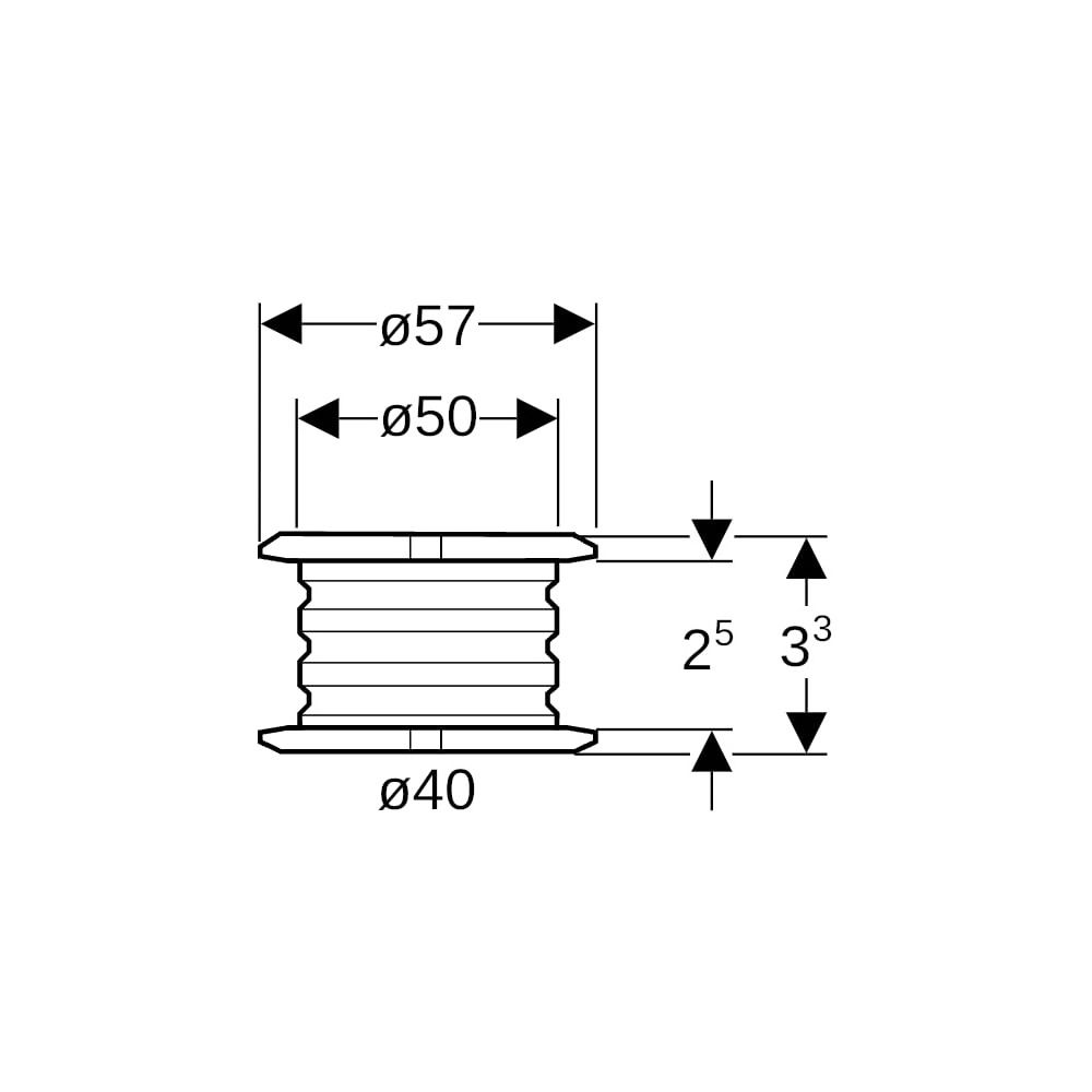 Geberit Rohrschelleneinlegeschale Innendurchmesser 40mm... GEBERIT-605702001 4025416044178 (Abb. 7)
