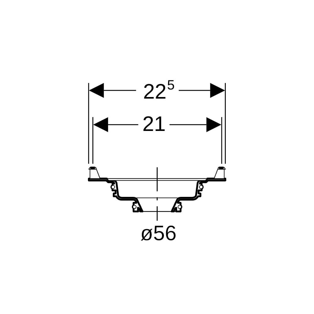 Geberit Einlaufscheibe Außendurchmesser 56mm... GEBERIT-240236001 4025416042037 (Abb. 5)