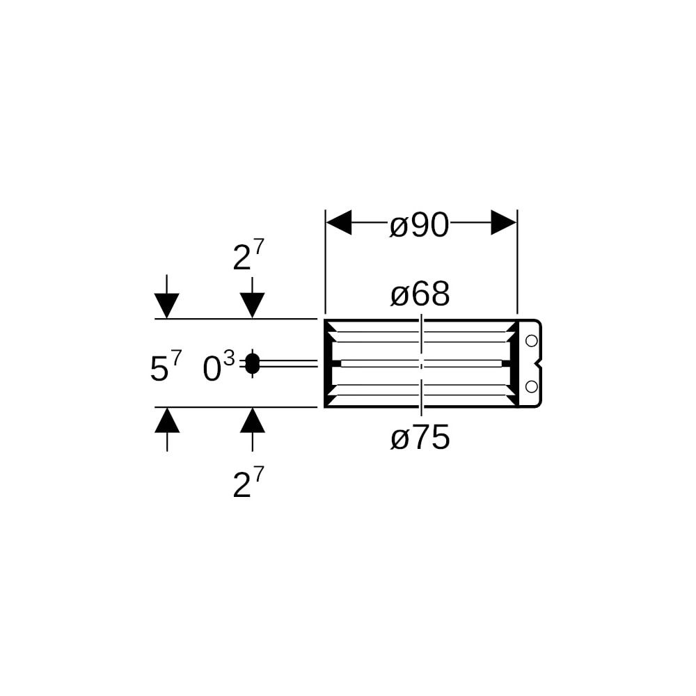 Geberit Übergangsspannverbinder d 75mm, d1 68mm... GEBERIT-359432002 4025410099662 (Abb. 5)