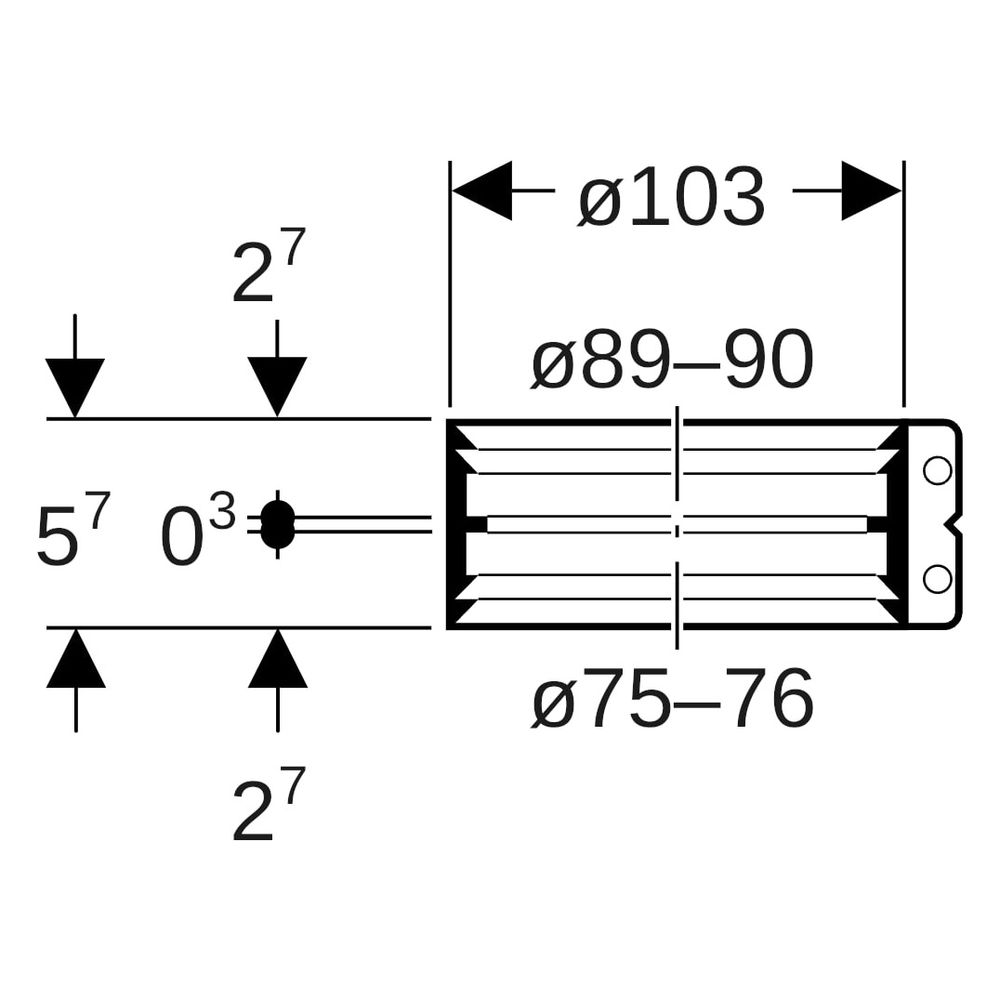 Geberit Übergangsspannverbinder DN 70, 75-76mm x 89-90mm, Edelstahl, 359436002... GEBERIT-359436002 4025410099785 (Abb. 6)