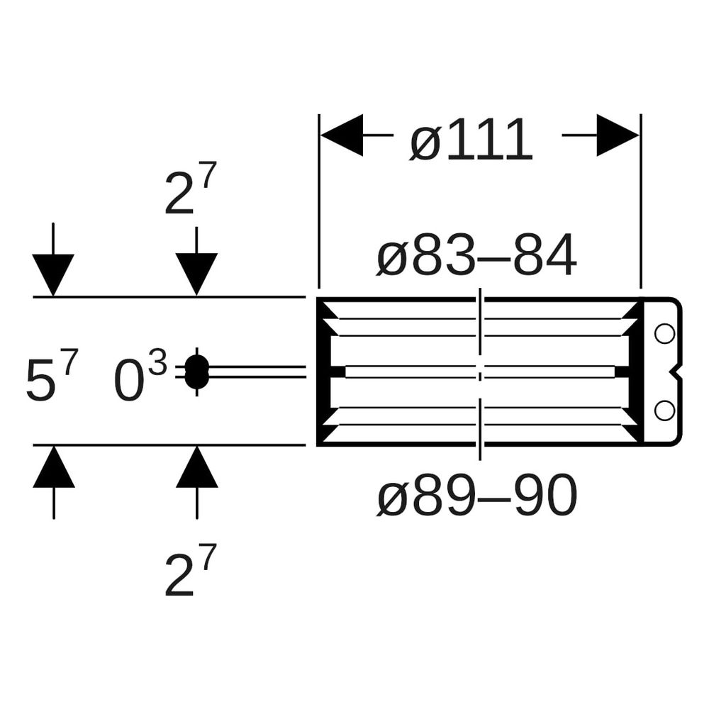 Geberit Übergangsspannverbinder DN 90, 89-90mm x 83-84mm, Edelstahl... GEBERIT-359437002 4025410099815 (Abb. 6)