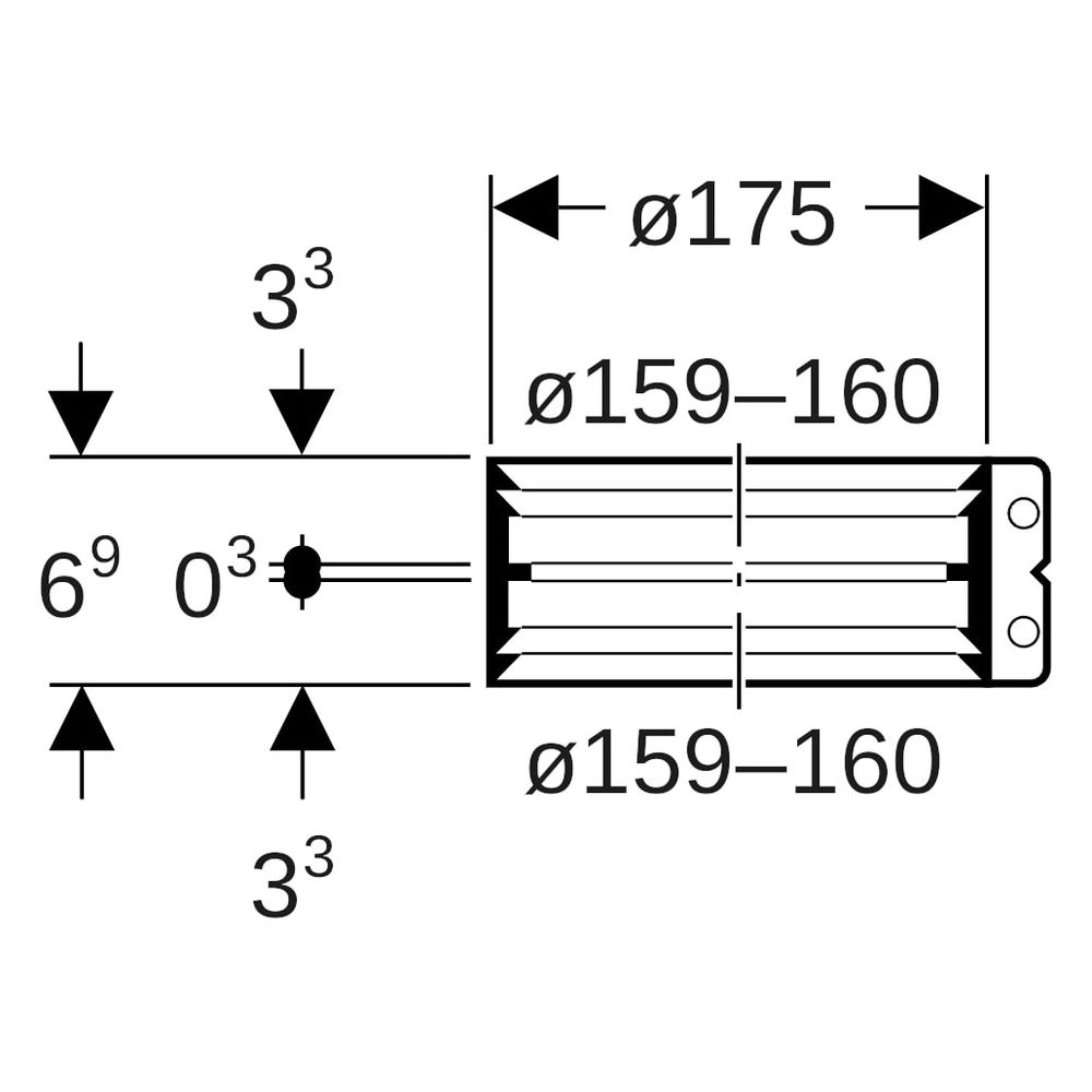 Geberit Übergangsspannverbinder DN 150, 159-160mm x 159-160mm, Edelstahl... GEBERIT-359449002 4025410100085 (Abb. 6)