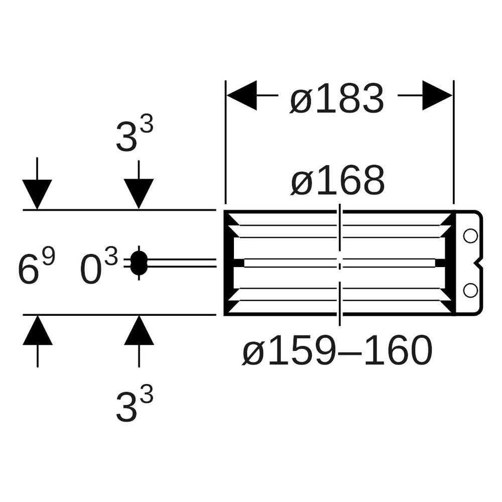 Geberit Übergangsspannverbinder DN 150, 159-160mm x 168mm, Edelstahl... GEBERIT-359450002 4025410100108 (Abb. 6)