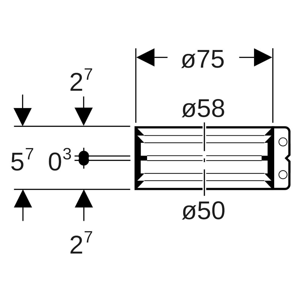 Geberit Übergangsspannverbinder, Edelstahl, 50mm, 359465002... GEBERIT-359465002 4025410100160 (Abb. 6)
