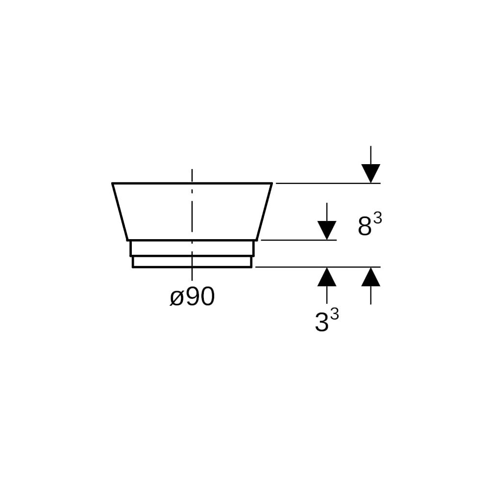Geberit Schutzdeckel Außendurchmesser 90mm, DN 90... GEBERIT-366820921 4025416029939 (Abb. 5)