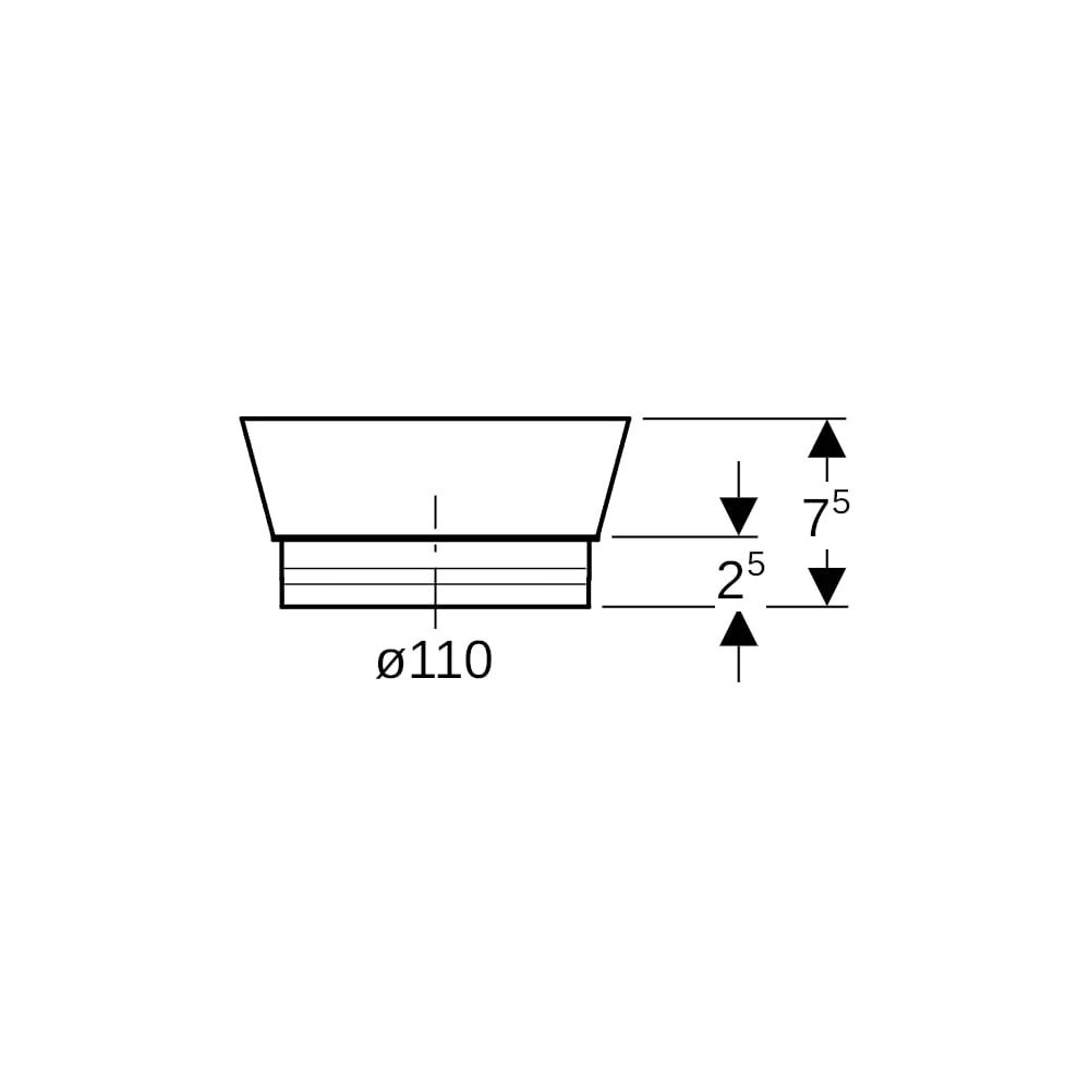 Geberit Schutzdeckel Außendurchmesser 110mm... GEBERIT-367819921 4025416032441 (Abb. 5)