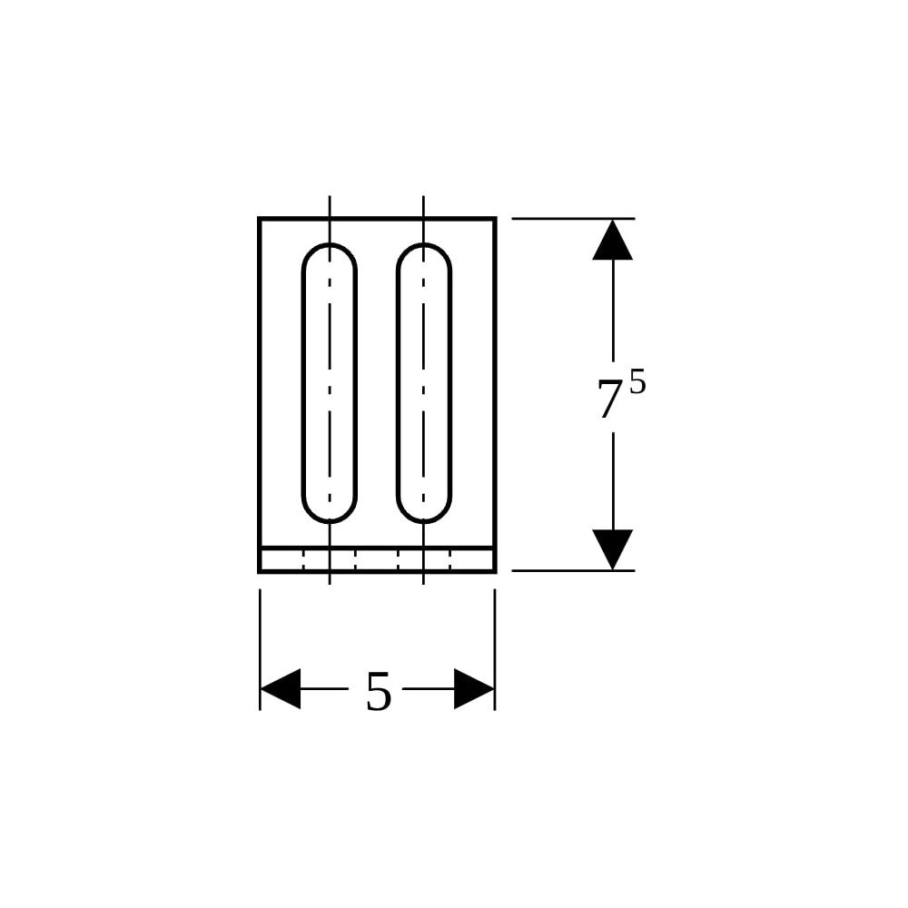 Geberit GIS Montagewinkel 7,5x5,5cm, 461002001... GEBERIT-461002001 4025416000532 (Abb. 6)