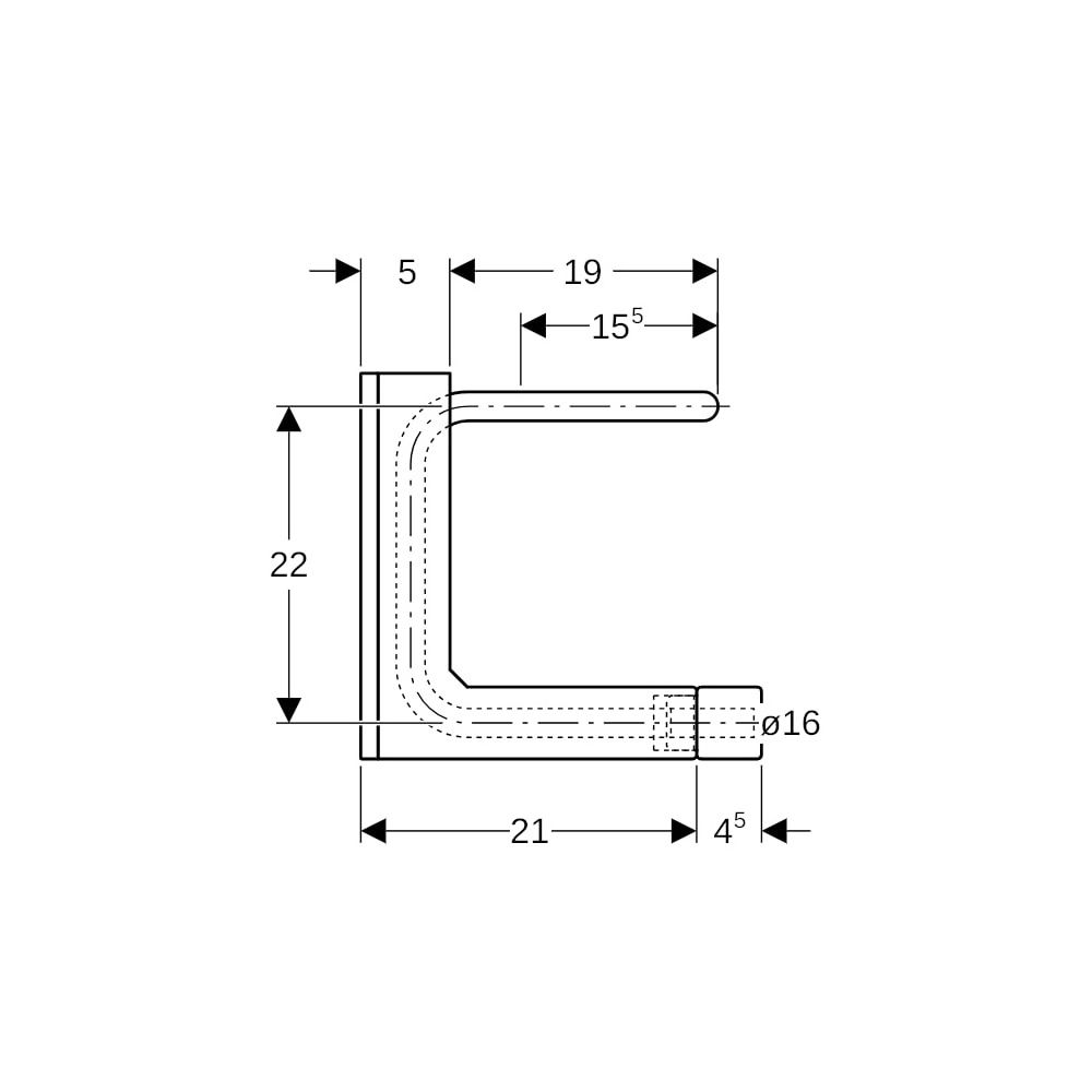 Geberit Mepla Anschlussbox Typ C PE-RT II, Al, PE-RT II, d 16mm, AD 5cm... GEBERIT-611260001 4025416323266 (Abb. 6)