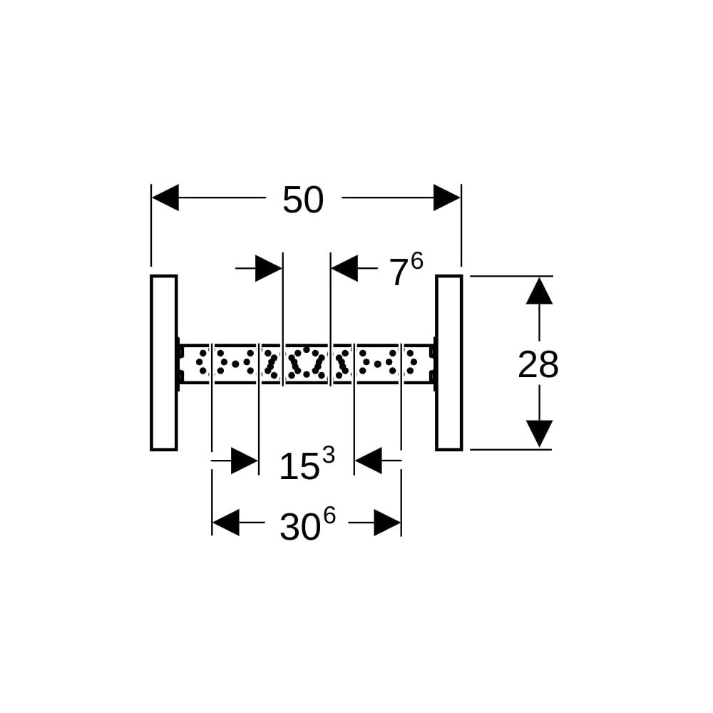 Geberit Duofix Traversenelement für Wandarmatur Aufputz, für Metall-, Holzständerwän... GEBERIT-111770002 4064746031106 (Abb. 4)