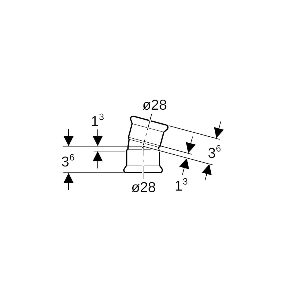 Geberit Mapress Edelstahl Bogen 15 Grad, Außendurchmesser 28mm... GEBERIT-36104 4024723361046 (Abb. 5)