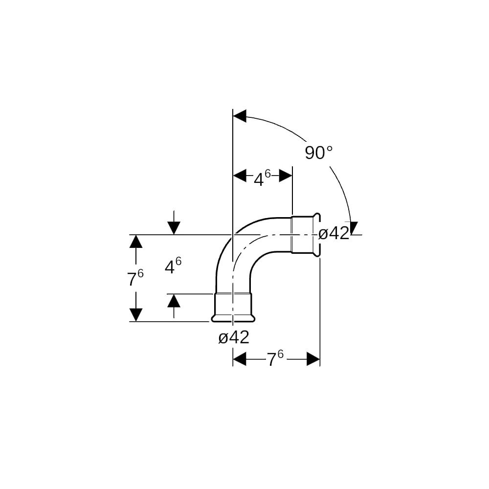 Geberit Mapress Kupfer Bogen 90 Grad, Außendurchmesser 42mm... GEBERIT-60107 4024723601074 (Abb. 5)