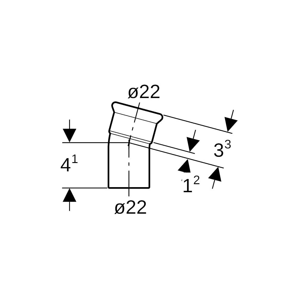 Geberit Mapress Edelstahl Bogen mit Einschubende 15 Grad, Außendurchmesser 22mm... GEBERIT-36113 4024723361138 (Abb. 5)