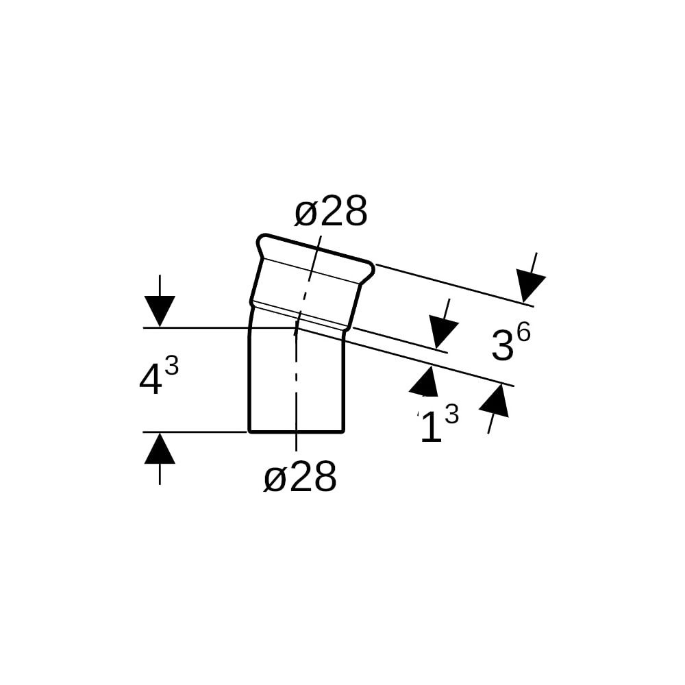 Geberit Mapress Edelstahl Bogen mit Einschubende 15 Grad, Außendurchmesser 28mm... GEBERIT-36114 4024723361145 (Abb. 5)
