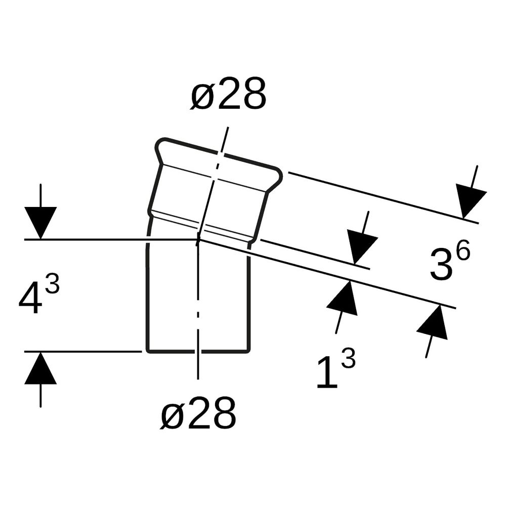 Geberit Mapress Edelstahl Bogen mit Einschubende 15 Grad, Außendurchmesser 28mm... GEBERIT-36114 4024723361145 (Abb. 8)