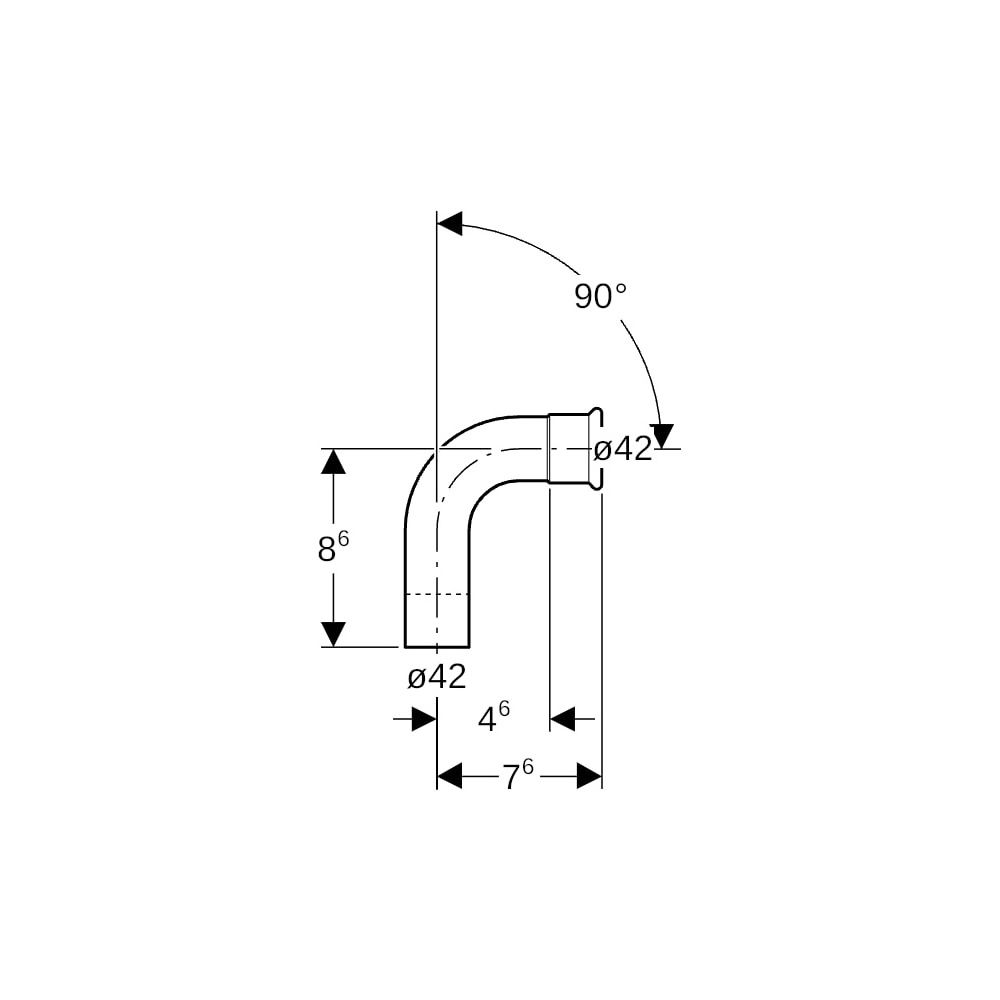 Geberit Mapress Kupfer Bogen mit Einschubende 90 Grad, Außendurchmesser 42mm... GEBERIT-60307 4024723603078 (Abb. 5)