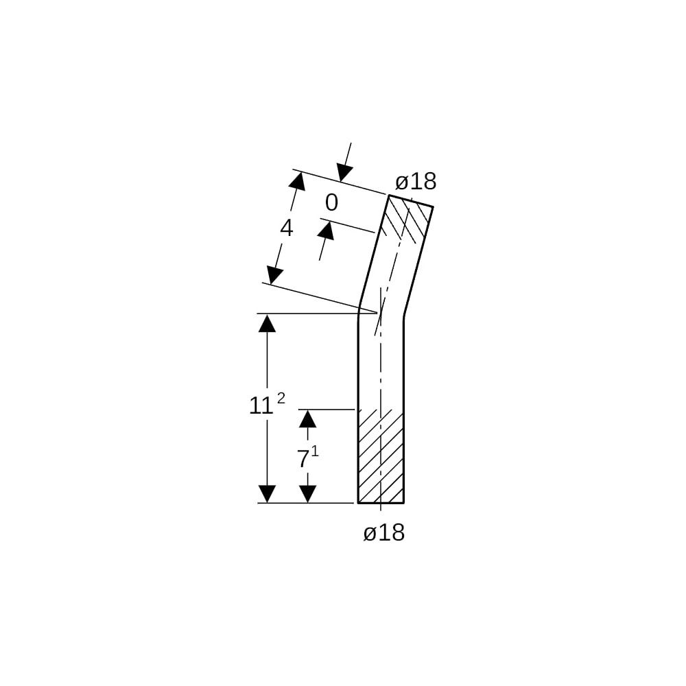 Geberit Mapress Edelstahl Passbogen 15 Grad, Außendurchmesser 18mm... GEBERIT-30893 4024723308935 (Abb. 5)
