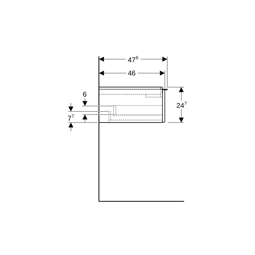 Geberit iCon Unterschrank für Waschtisch 1 Schublade Waschtisch 90cm Sandgrau lacki... GEBERIT-502312JL1 4025410942678 (Abb. 11)