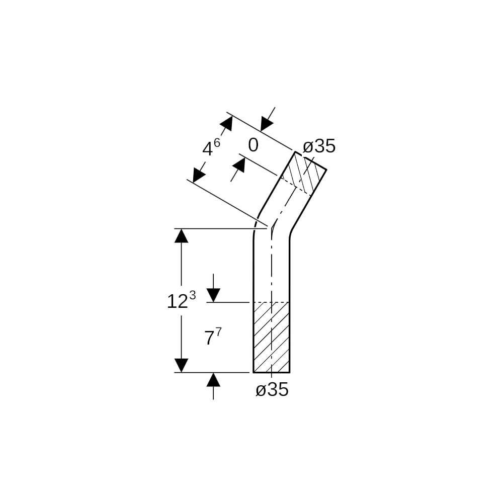 Geberit Mapress Edelstahl Passbogen 30 Grad, Außendurchmesser 35mm... GEBERIT-30936 4024723309369 (Abb. 5)