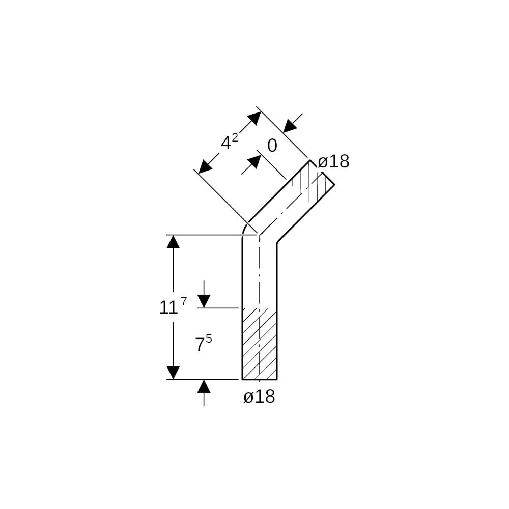 Geberit Mapress Edelstahl Passbogen 45 Grad, Außendurchmesser 18mm... GEBERIT-30873 4024723308737 (Abb. 5)