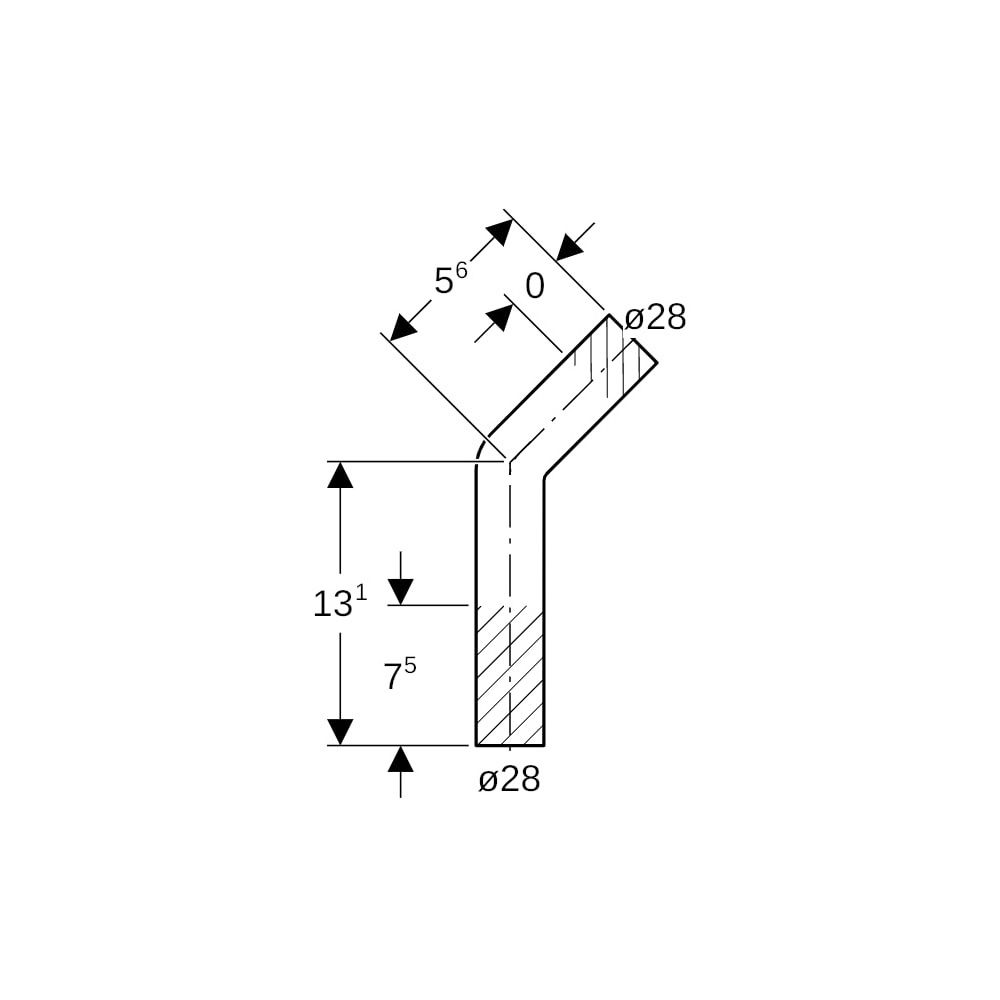 Geberit Mapress Edelstahl Passbogen 45 Grad, Außendurchmesser 28mm... GEBERIT-30875 4024723308751 (Abb. 5)