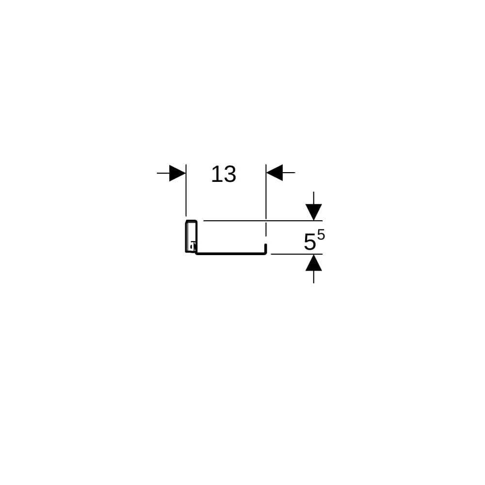 Geberit Wandablage, 67,5x5,5x13cm, Sandgrau pulverbeschichtet matt... GEBERIT-502327JL1 4025410943248 (Abb. 9)