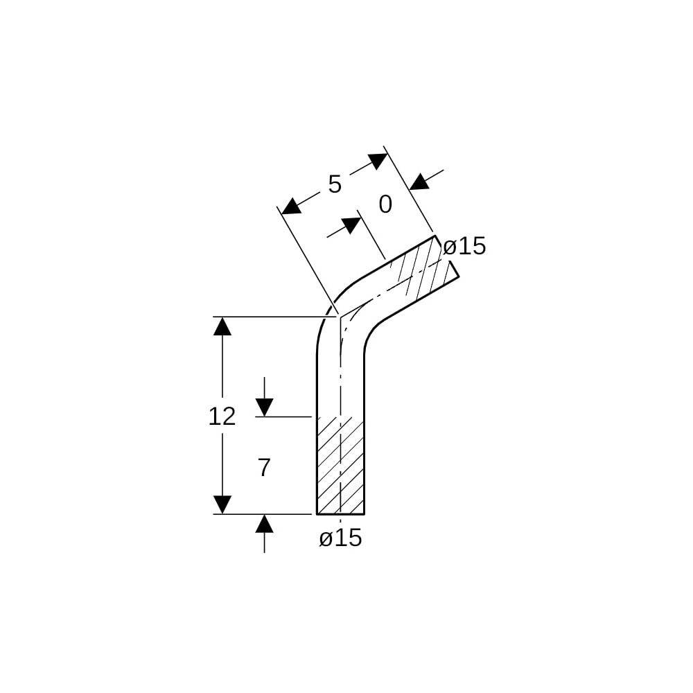 Geberit Mapress Edelstahl Passbogen 60 Grad, Außendurchmesser 15mm... GEBERIT-30942 4024723309420 (Abb. 5)