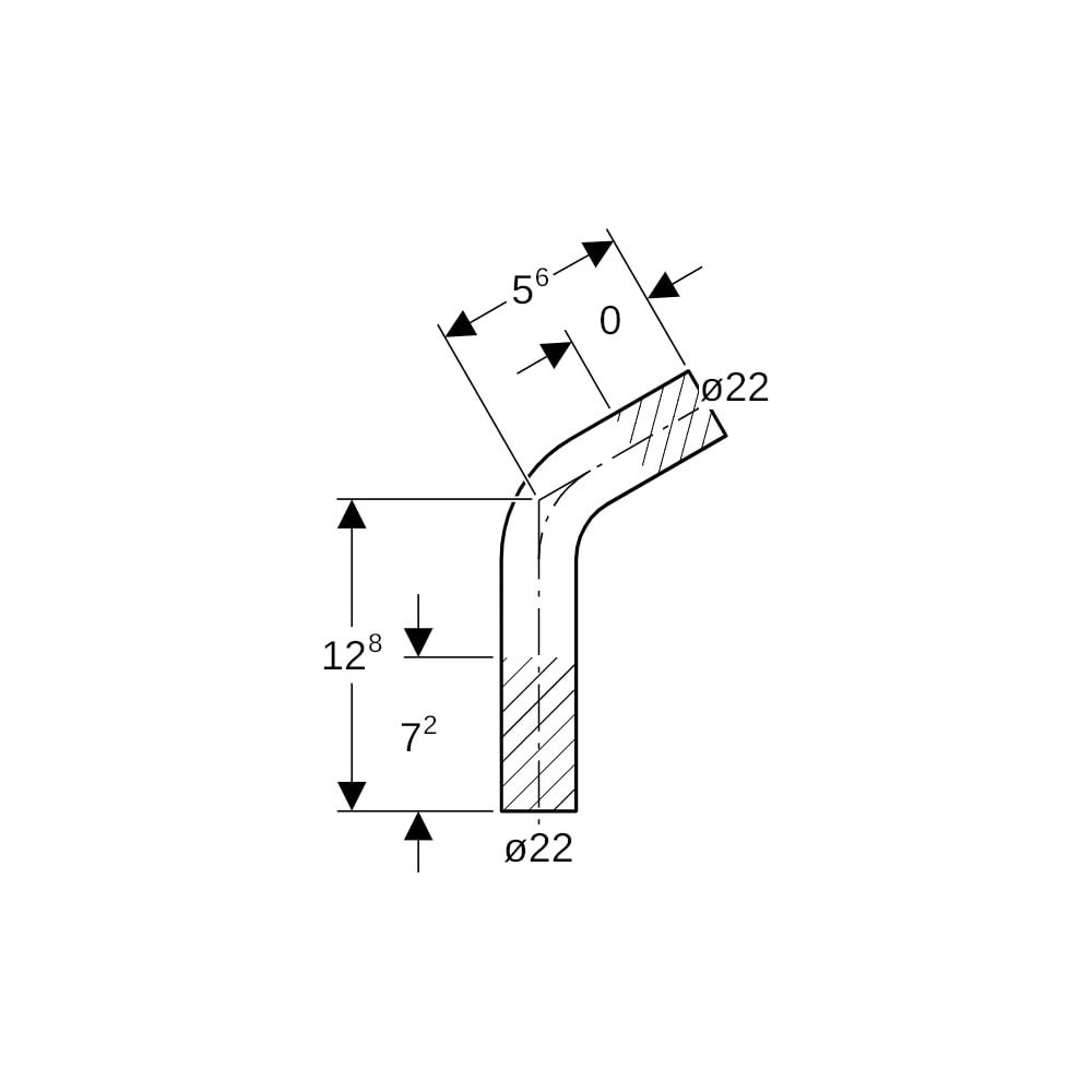 Geberit Mapress Edelstahl Passbogen 60 Grad, Außendurchmesser 22mm... GEBERIT-30944 4024723309444 (Abb. 5)