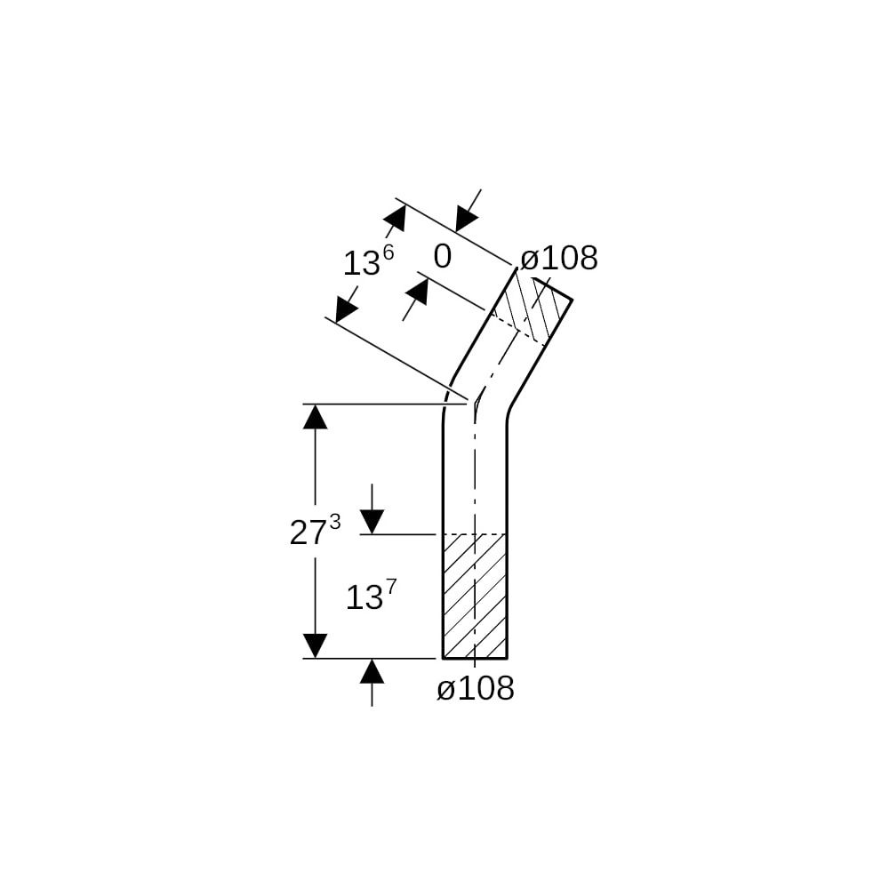 Geberit Mapress Edelstahl Passbogen 30 Grad, Außendurchmesser 108mm... GEBERIT-30031 4024723300311 (Abb. 5)
