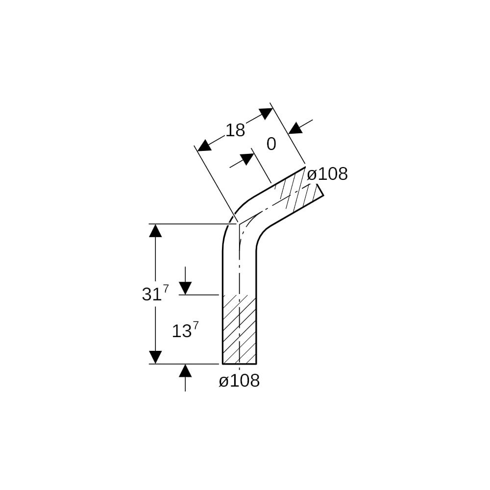 Geberit Mapress Edelstahl Passbogen 60 Grad, Außendurchmesser 108mm... GEBERIT-30071 4024723300717 (Abb. 5)