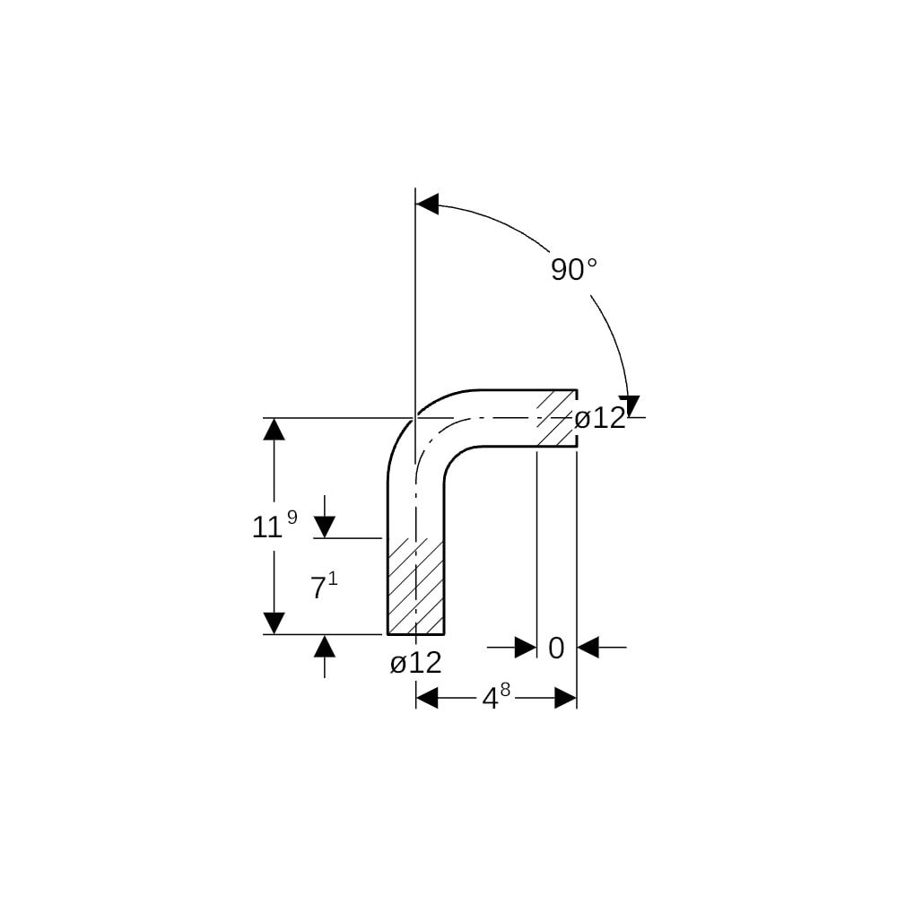 Geberit Mapress C-Stahl Passbogen 90 Grad Außendurchmesser 12mm... GEBERIT-20401 4024723204015 (Abb. 5)