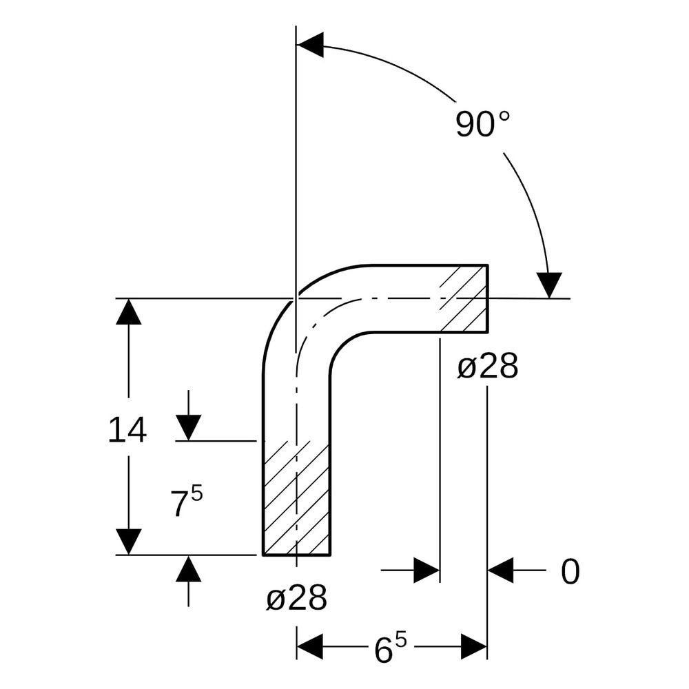 Geberit Mapress Passbogen 90 Grad, DN 25, 28mm, Kupfer, 60085... GEBERIT-60085 4024723600855 (Abb. 6)